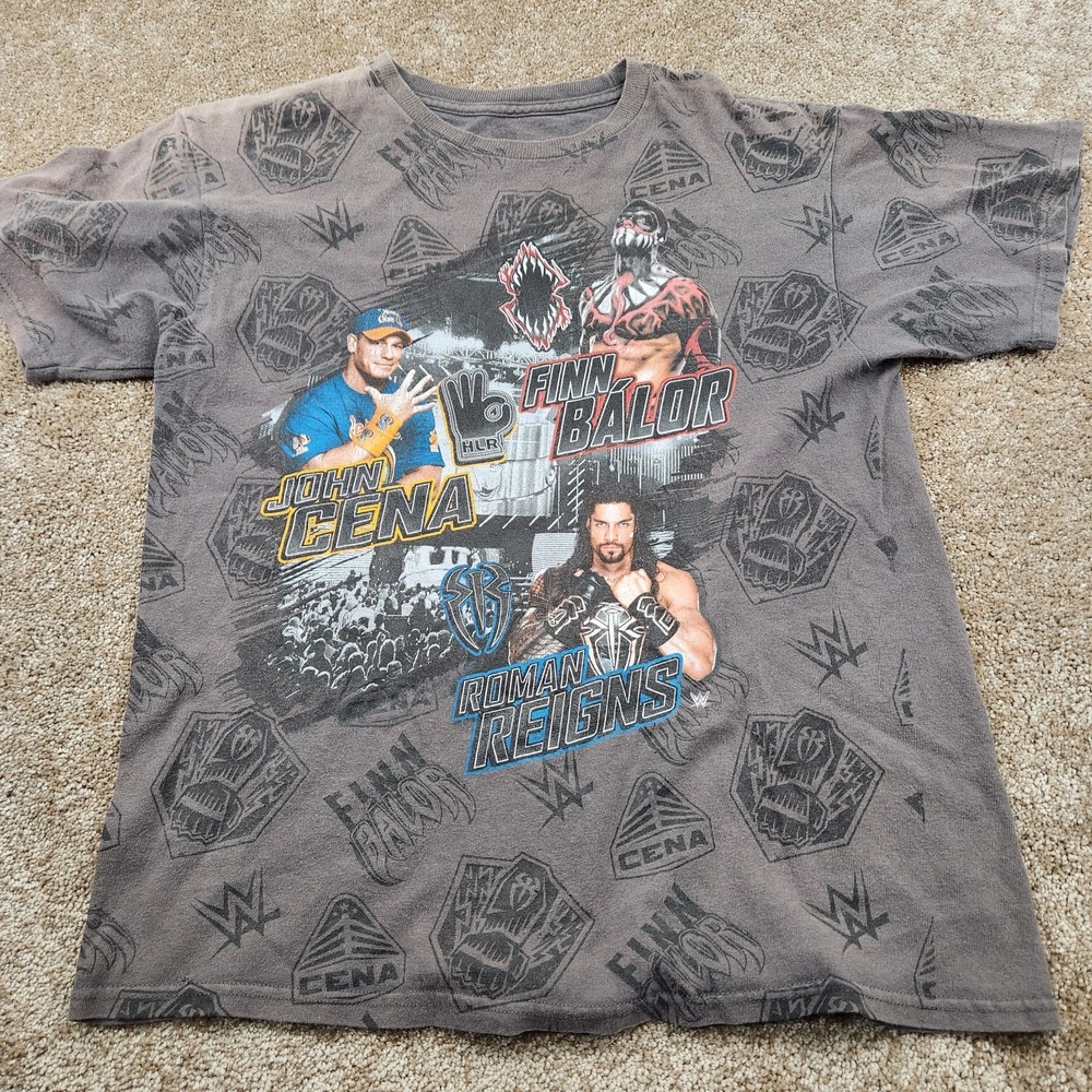 WWE Men's Medium T-Shirt‎ Reigns, Cena, And Balor
